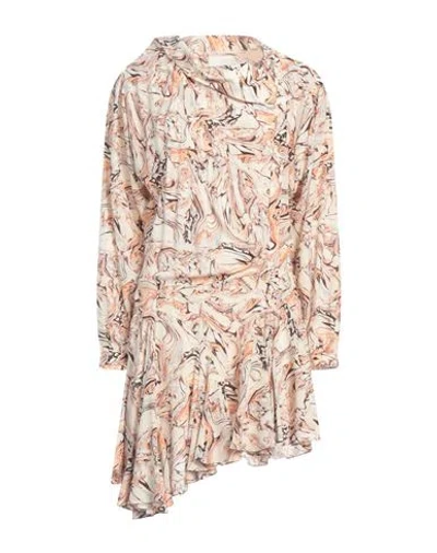 ISABEL MARANT ISABEL MARANT WOMAN MINI DRESS BEIGE SIZE 10 SILK