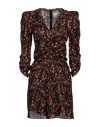 Isabel Marant Woman Mini Dress Black Size 10 Viscose, Silk In Black
