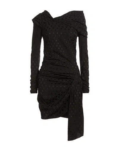 Isabel Marant Woman Mini Dress Black Size 4 Silk, Elastane