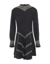 Isabel Marant Woman Mini Dress Black Size 6 Linen, Silk In Black