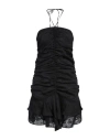 Isabel Marant Woman Mini Dress Black Size 6 Ramie, Polyester In Black