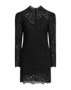 Isabel Marant Woman Mini Dress Black Size 8 Ramie, Cotton, Polyester In Black