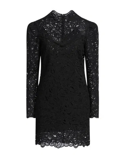 Isabel Marant Woman Mini Dress Black Size 8 Ramie, Cotton, Polyester