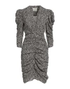 Isabel Marant Woman Midi Dress Black Size 6 Silk, Elastane In Black