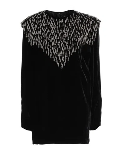 Isabel Marant Woman Mini Dress Black Size 4 Viscose, Silk