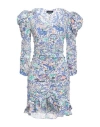 Isabel Marant Woman Mini Dress Blue Size 10 Silk, Elastane In Blue