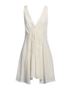 Isabel Marant Nalatia V-neck Minidress In White