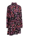 Isabel Marant Woman Short Dress Fuchsia Size 10 Silk In Pink