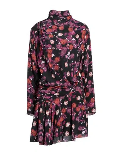 Isabel Marant Woman Short Dress Fuchsia Size 10 Silk In Pink