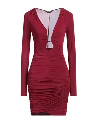 Isabel Marant Woman Mini Dress Garnet Size 2 Viscose, Elastane, Cotton