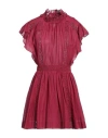 Isabel Marant Woman Mini Dress Garnet Size 8 Cotton, Viscose