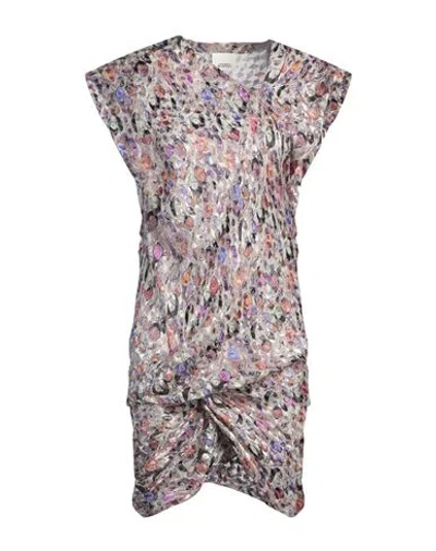 Isabel Marant Woman Mini Dress Grey Size 8 Viscose, Silk