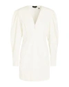 Isabel Marant Stella Ruched Lyocell-blend Mini Dress In White