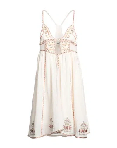 Isabel Marant Woman Mini Dress Ivory Size 6 Cotton, Silk, Elastane