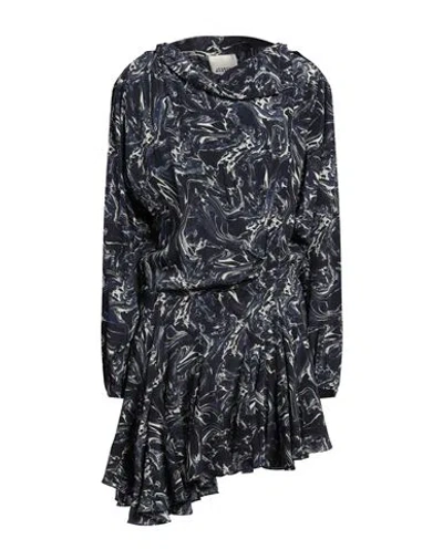 Isabel Marant Woman Mini Dress Midnight Blue Size 8 Silk In Blue