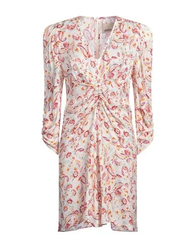 Isabel Marant Woman Mini Dress Off White Size 10 Viscose, Silk