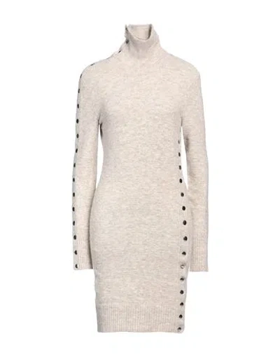 ISABEL MARANT ISABEL MARANT WOMAN MINI DRESS SAND SIZE 4 POLYAMIDE, ACRYLIC, ALPACA WOOL, WOOL, ELASTANE