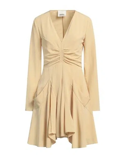 Isabel Marant Woman Mini Dress Sand Size 6 Triacetate, Polyester In Beige