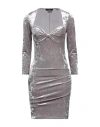 Isabel Marant Woman Mini Dress Taupe Size 8 Polyester, Elastane, Cotton In Grey