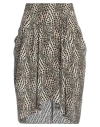 Isabel Marant Pleated Printed Silk-blend Crepe De Chine Skirt In Beige