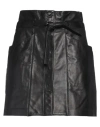 Isabel Marant Woman Mini Skirt Black Size 8 Lambskin In Black