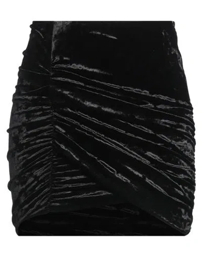 Isabel Marant Woman Mini Skirt Black Size 8 Polyester, Elastane