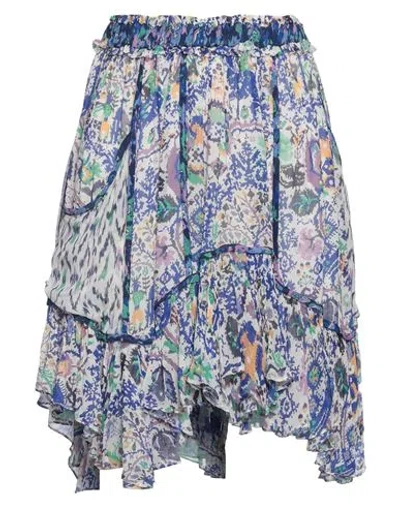 Isabel Marant Woman Mini Skirt Blue Size 8 Viscose