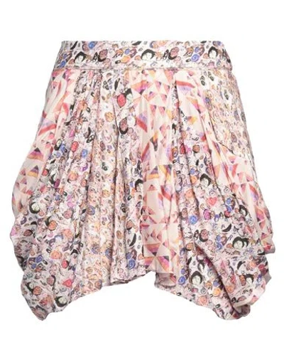 Isabel Marant Woman Mini Skirt Blush Size 8 Polyamide, Silk In Pink