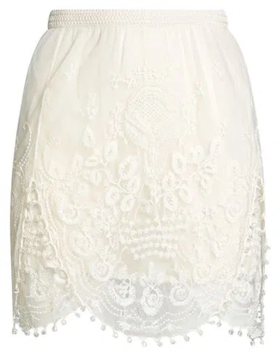 Isabel Marant Woman Mini Skirt Ivory Size 4 Polyamide, Acrylic In White