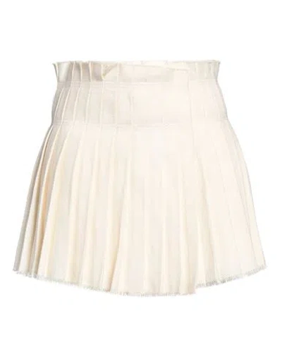 Isabel Marant Woman Mini Skirt Ivory Size 6 Linen, Paper In White