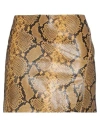 ISABEL MARANT ISABEL MARANT WOMAN MINI SKIRT MARIGOLD SIZE 6 GOAT SKIN