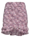Isabel Marant Milendi Ruched Miniskirt In Purple