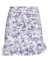 ISABEL MARANT ISABEL MARANT WOMAN MINI SKIRT MAUVE SIZE 6 VISCOSE, SILK, ELASTANE