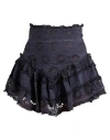 Isabel Marant Woman Mini Skirt Midnight Blue Size 6 Cotton, Silk In Blue