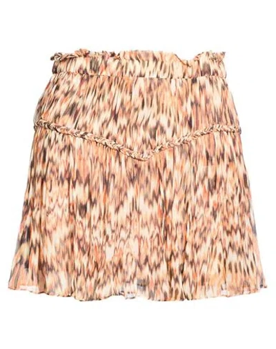 Isabel Marant Woman Mini Skirt Orange Size 6 Silk