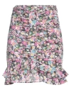 Isabel Marant Milendi Mini Skirt In Stretch Silk In Pink