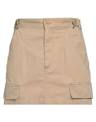 Isabel Marant Woman Mini Skirt Sand Size 6 Cotton In Beige