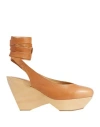 Isabel Marant Woman Mules & Clogs Camel Size 6.5 Calfskin In Beige