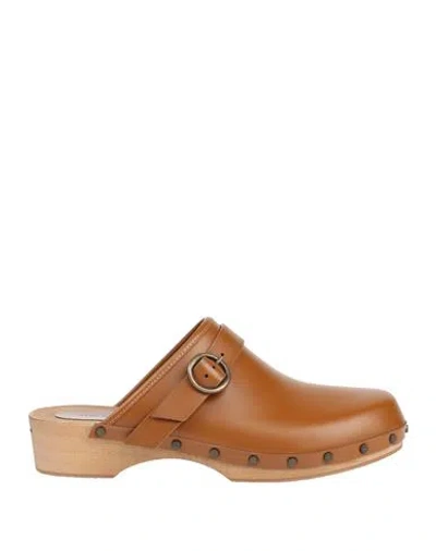 Isabel Marant Woman Mules & Clogs Camel Size 7.5 Calfskin In Beige