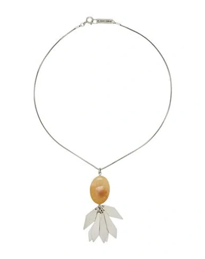 Isabel Marant Pendant Necklaces In White