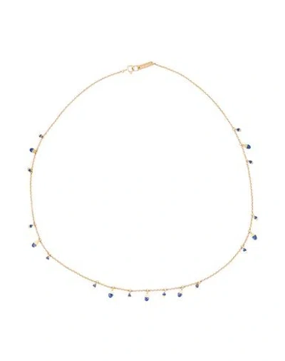 Isabel Marant Woman Necklace Blue Size - Metal In Purple