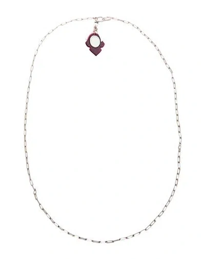 Isabel Marant Woman Necklace Burgundy Size - Metal In Brown