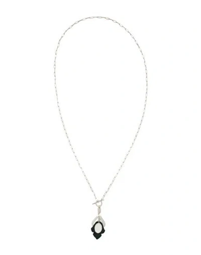 Isabel Marant Woman Necklace Dark Green Size - Metal In Blue