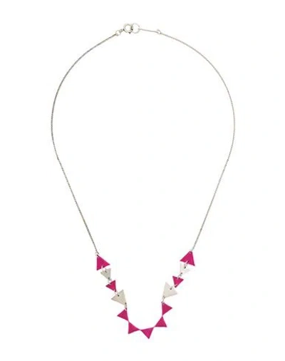 Isabel Marant Woman Necklace Fuchsia Size - Metal In Pink