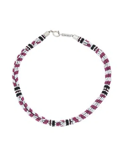 Isabel Marant Woman Necklace Garnet Size - Metal, Plastic In Multi