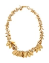 Isabel Marant Woman Necklace Gold Size - Brass, Tin In Brown