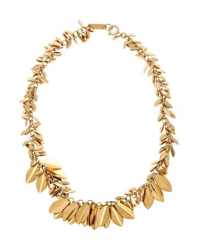 Isabel Marant Woman Necklace Gold Size - Brass, Tin