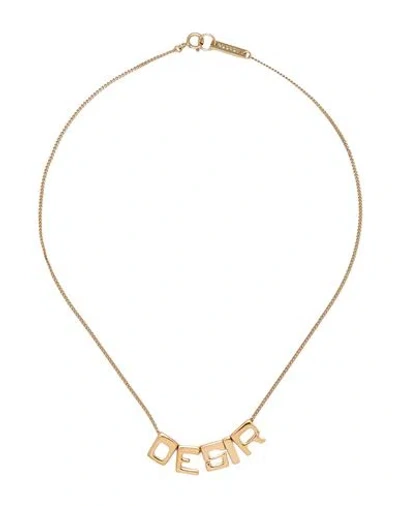 Isabel Marant Woman Necklace Gold Size - Brass, Titanium