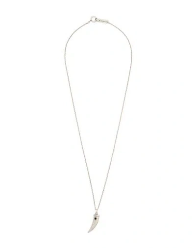 Isabel Marant Metal Pendant Necklace In Gray