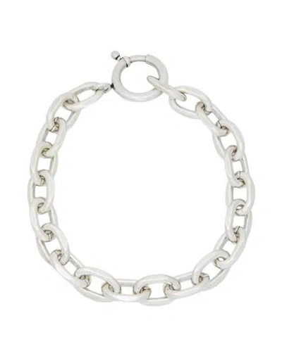 Isabel Marant Woman Necklace Silver Size - Metal In Metallic